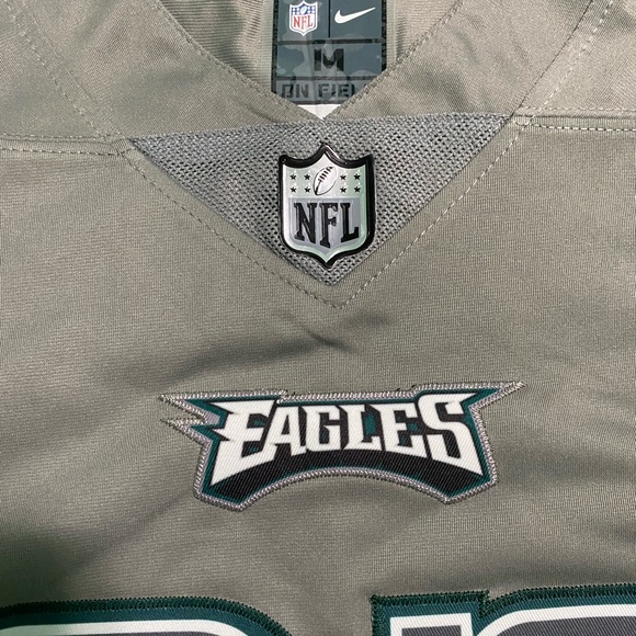 NFL Jersey Philadelphia Eagles Grey SuperBowl Patch Jason Kelce #62 Mens Medium - Picture 3 of 7